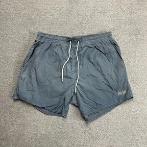 HUGO BOSS Herren Badehose Badeshorts Gr. M Beach Shorts Boxer Logo 26003 Blau - Bild 1 von 11