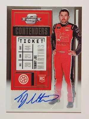 2021 Chronicles NASCAR Racing Contenders Optic #14 Tommy Joe Martins Rookie Auto - Image 1 of 2