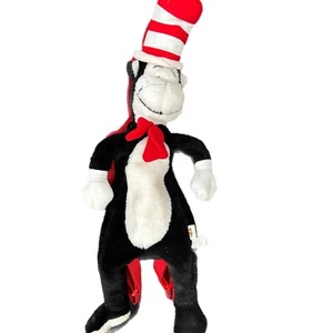 Dr Seuss 2002 Manhattan 22" Plush Stuffed Cat In The Hat Bean Bag Backpack Toy - Picture 1 of 18