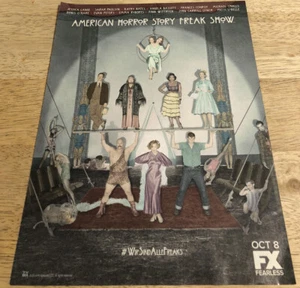 2014 American Horror Story Freak Show TV-Serie - Magazin Printanzeige - Bild 1 von 1
