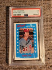 1982 Kellogg's Baseball #27 Steve Carlton HOF PSA 7 NM Phillies