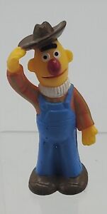 Vintage Bert Farmer PVC Figure Sesame Street Applause  Cake Topper Toy 3"