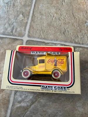 days gone lledo coca cola Yellow Delivery Vehicle every bottle sterilized - Image 1 of 3