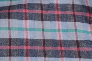 86" x 44" Unbranded Fabric - Flannel Blue Red Black Tartan Plaid Check - 2.4 Yds - Picture 1 of 9