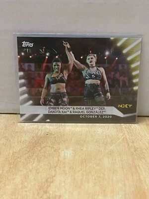2021 Topps WWE Women's Division #81 EMBER MOON / RHEA RIPLEY - Image 1 of 2