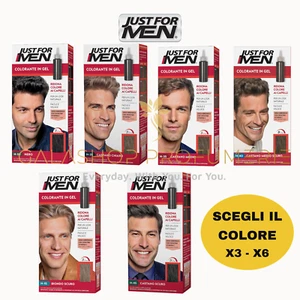 JUST FOR MEN COLORANTE GEL UOMO LOOK NATURALE VELOCE | SCEGLI TONO E QUANTITA' - Imagen 1 de 13