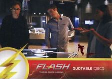 The Flash Season 2 Flash Stamped Parallel Quotable Cisco Chase Card Q03