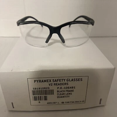 GAFAS DE SEGURIDAD LECTOR PYRAMEX ZTEK TRANSPARENTES BIFOCALES +2,00 LENTES SB1810R20 (1 PAR) Foto 1 de 4