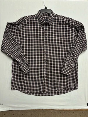 Men's Burberry London Blue Pink White Plaid Long Sleeve Button Down Shirt XXL - Image 1 of 4