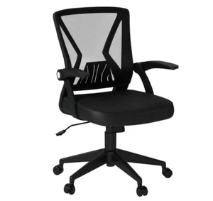 Qoroos Mesh Office Chair Ergonomic Mid Back Swivel Black Mesh Desk Chair NEW - Picture 1 of 2