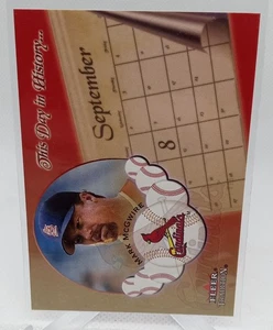Mark McGWIRE 2002 Fleer Tradition ESTE DÍA EN LA HISTORIA #12 ~ CARDENALES - Imagen 1 de 1
