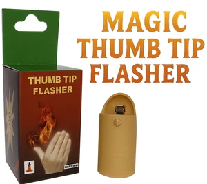 THUMB TIP FLASHER Magic Fire Stage Finger Effects Prop Flint Striker Flash Hand - Picture 1 of 14