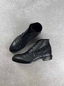 John Richmond schwarze Lederstiefel Größe 41 Pflichten bezahlt (USA) - Bild 1 von 12