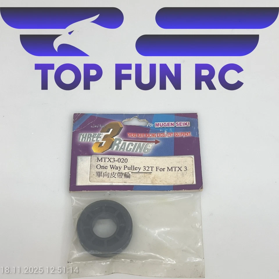 3 RACING ONE WAY PULLEY 32T FOR MTX3 1/10 SCALE RC CAR - Image 1 of 1