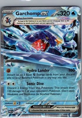 Garchomp ex - 038/182 SV04: Paradox Rift - Pokemon Card - NM - Image 1 of 2