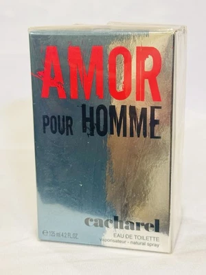 VINTAGE Cacharel Amor Pour Homme 125 ml EDT Spray SELLADO Fórmula Original | RARO Foto 1 de 3