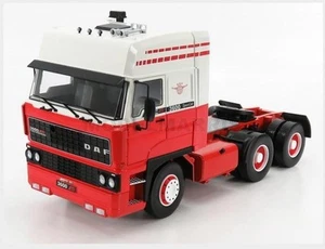 ROAD-KINGS RK180093 DAF - 3600 Space Cab Tractor Truck 3-ASSI 1986 - Red White - Picture 1 of 2