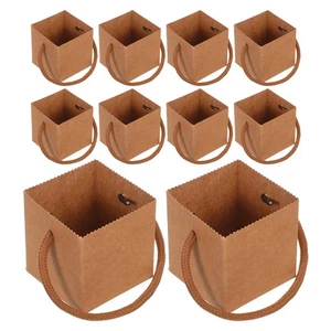  50 Pcs Kraft Paper Flower Wrapping Bags Succulent Planter for Bouquets - Picture 1 of 16