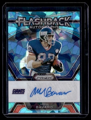 2023 Panini Prizm FlashBack Blue Cracked Ice Mark Bavaro /99 #FA-MB - Image 1 of 2