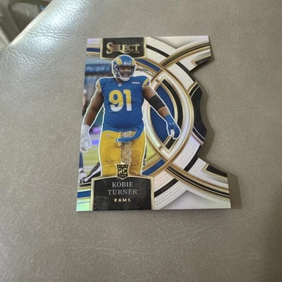 KOBIE TURNER 2023 Panini Select Premier Silver Die Cut #131 Rookie RC LA Rams - Image 1 of 2