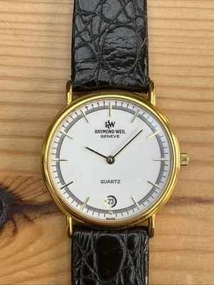 Raymond Weil Men’s Vintage 9124 18K Gold Water Resistant 10 metres Watch - Image 1 of 4