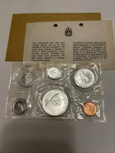 1967 Royal Canadian Mint Proof Like Set In Plastic , 6 Coins- 4 Are Silver - Picture 1 of 13