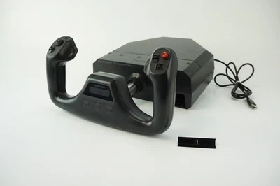 Saitek Pro Flight Yoke System USB PC simulatore di volo tromba di controllo joystick - Immagine 1 di 4