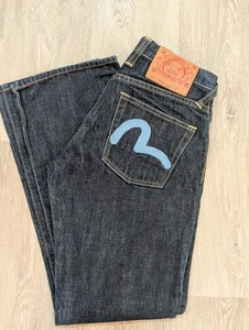 EVISU Slim Straight Jeans 0070 W28 L29 Indigo Seagull Wash Japanese - Bild 1 von 16