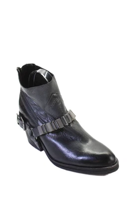 Botines Dolce Vita Mujer Cremallera Trasera Tacón Bloque Cuero Gris Talla 9.5 Foto 1 de 4