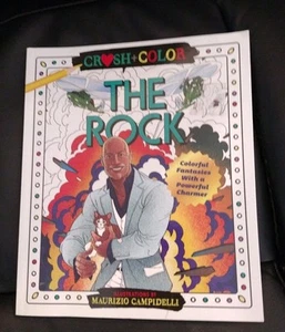 Dwayne The Rock Johnson Coloring Book - Crush Color / Maurizio Campidelli - New - Foto 1 di 2