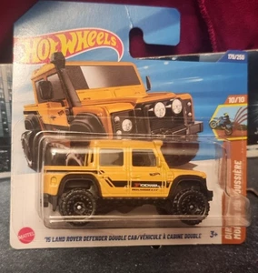 HOT WHEELS 2025 179/250 LAND ROVER DEFENDER DOUBLE CAB NEW ON CARD - Picture 1 of 2