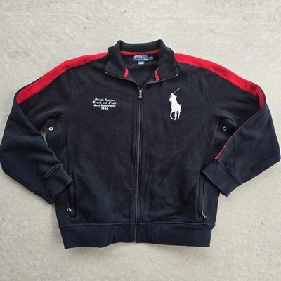 Chaqueta Polo Ralph Lauren Para Hombre XXL Negra Campeonato de Atletismo 1934 Big Pony Foto 1 de 4