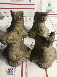 4 Vintage Gusseisen Kugel- & Krallenfuß Gusseisen Badewannenfüße #m6 - Bild 1 von 9