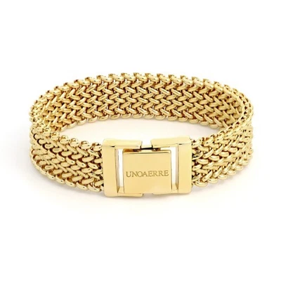 UNOAERRE BRACCIALE da donna in bronzo placcato oro 24kt  (1981) - Immagine 1 di 4