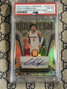 2024 Totally Certified Cade Cunningham Gold Team AUTO SSP /25 - PSA 8 - Picture 1 of 2
