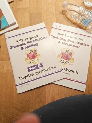 KS3  English Spelling Grammar Study Guide & Workbook with Answer Years 7-9  CGP - Image 1 of 4