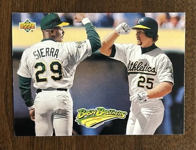 1992 Upper Deck Teammates McGwire Sierra Bash Brothers #49 Oakland Athletics - Image 1 of 2