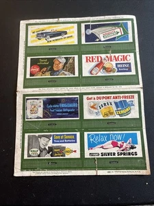 Lionel Trains Original Uncut Billboard Set 1953, 8 billboards, 1950's fair (D-6) - Picture 1 of 8