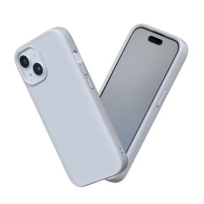 RhinoShield SolidSuit iPhone 15 Case Ash Grey Slim Shockproof Matte Protective - Image 1 of 4