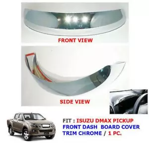 FIT ISUZU 12 13 14 D-MAX DMAX METER RING GAUGE DASH COVER TRIM CHROME UTE PICKUP - Picture 1 of 1