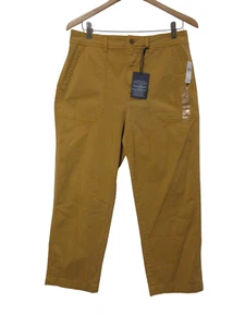 NWT $60 Sz 10 GAP Pants Mustard Yellow Womens Girlfriend Khaki High Rise Stretch - Picture 1 of 15
