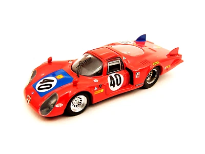 1:43 BESTMODEL  Alfa Romeo 33.2  Coda Lunga - 24  Horas de Le Mans 1968 #40 - Immagine 1 di 2