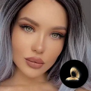 Cosmos Brown 3 Monatslinsen hellbraune braune Farblinsen mit Umrandung LuxDelux