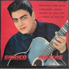 Enrico Macias Vagabonds Sans Rivage / Compagnon Disparu French 45 7" EP