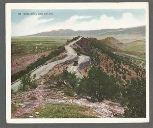 Vintage Postcard - Oversized - Skyline Drive, Canon City, CO - Early 1900s. - Bild 1 von 2