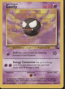1999, Pokemon. Fossil  #33 Gastly, 1st Edition - Picture 1 of 1