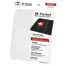 Ultimate Guard 18 Pocket Pages Side Loading White 10ct