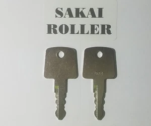 (2) Sakai Blacktop Schlüssel Roller Schlüssel Schwerlast Zündung Asphalt Roller Schlüssel - Bild 1 von 2