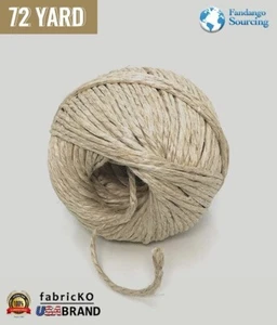 1 LB Ball (72 Yards) Italian Spring Twine 4-Ply Hemp-Wax Finish For Upholstery - Picture 1 of 6