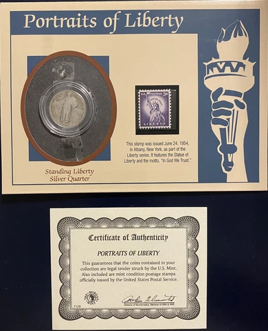 1925 Standing Liberty Qtr. Morgan Mint Cover